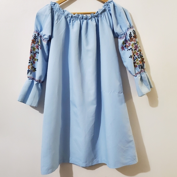 ROSEGAL Embroidery Dress Off Shoulder Size M - Picture 8 of 9